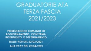 Graduatorie ATA 3 fascia